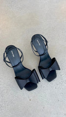 Gabby Heel - Black Satin