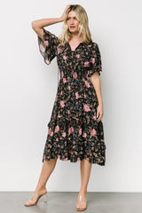 Spell Boho Midi Dress | Midnight Garden