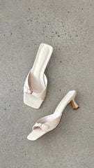 Tilden Heel - Wheat Linen