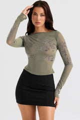 Nisha-Black Sculpting Mini Skirt