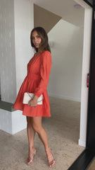 Charlotte Mini Dress - Melon