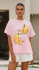 Las Fruitas Top - Pink