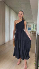 Cassy Midi Dress - Black