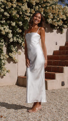 Keira Maxi Dress - Pearl