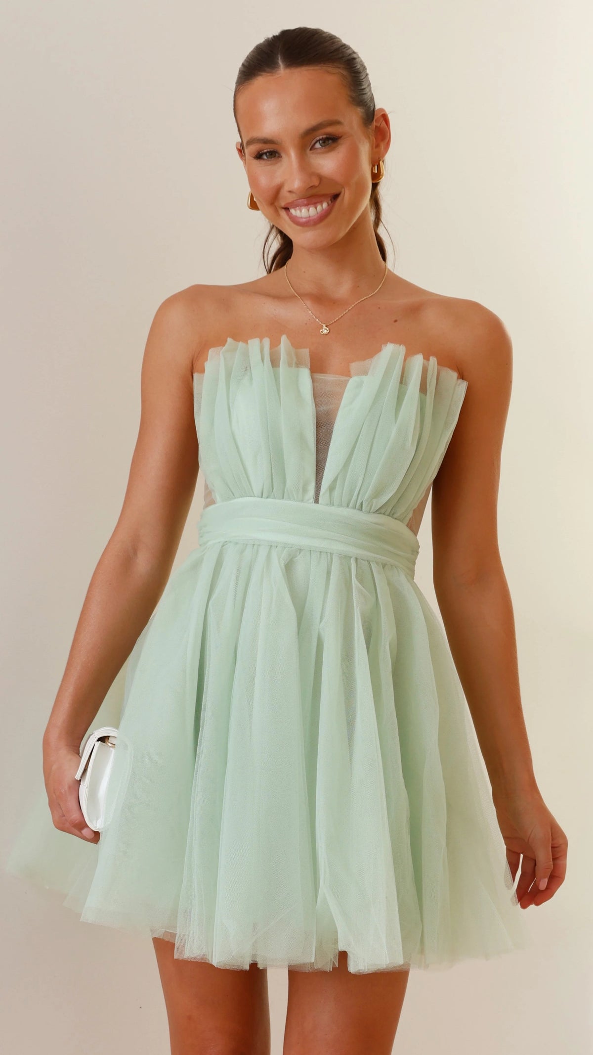 Mylee Mini Dress - Sage