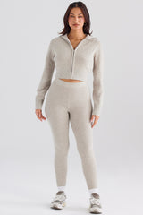 Sydney-Opal Ribbed Knit Leggings - SALE