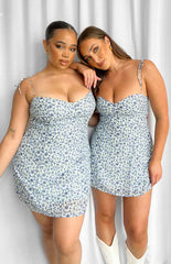 Penny Lane Dress Blue Floral
